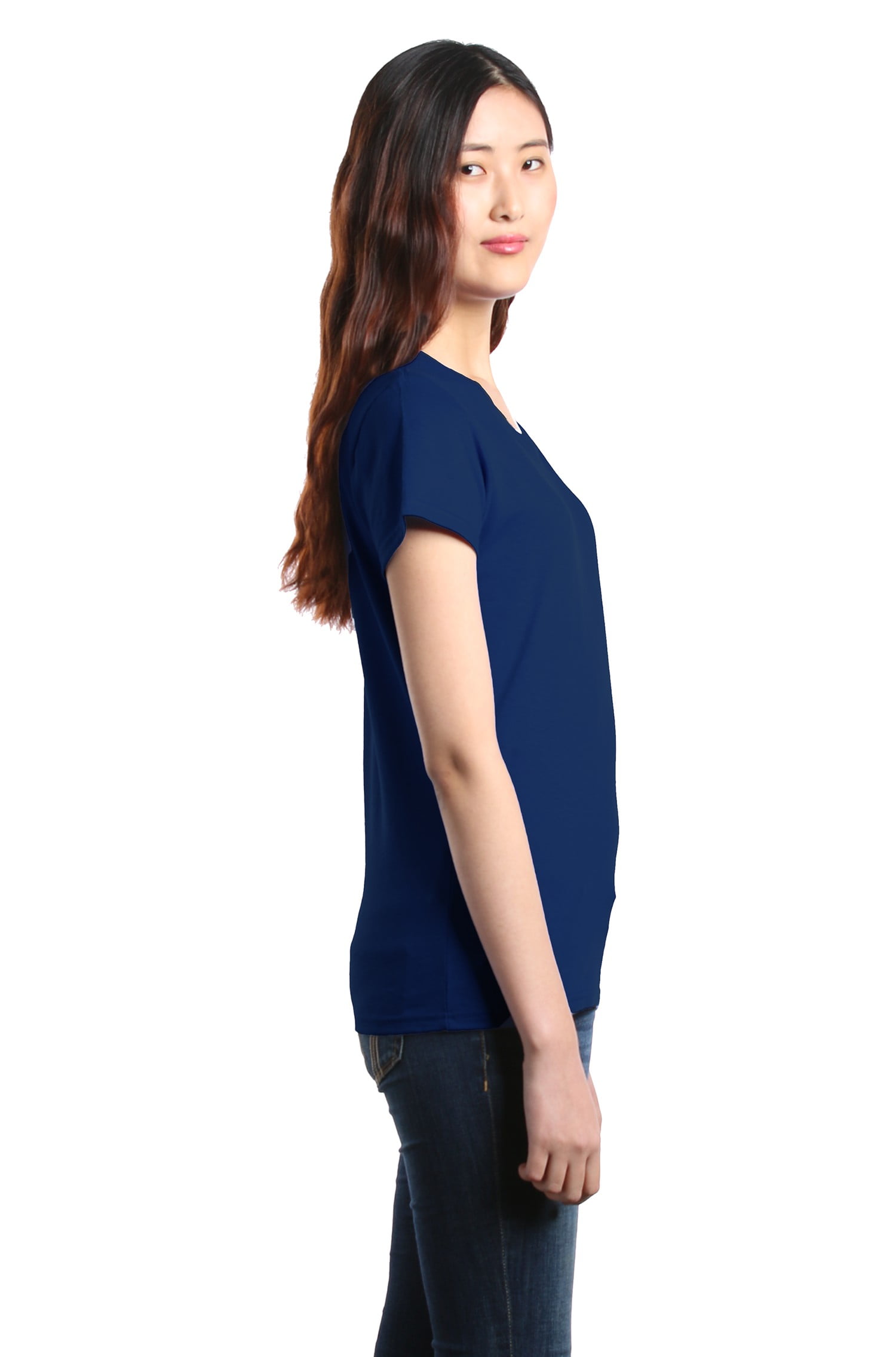 Shop4Ever Women's It's OK to Be Different Autism Awareness Giraffe Graphic T-Shirt Small Navy