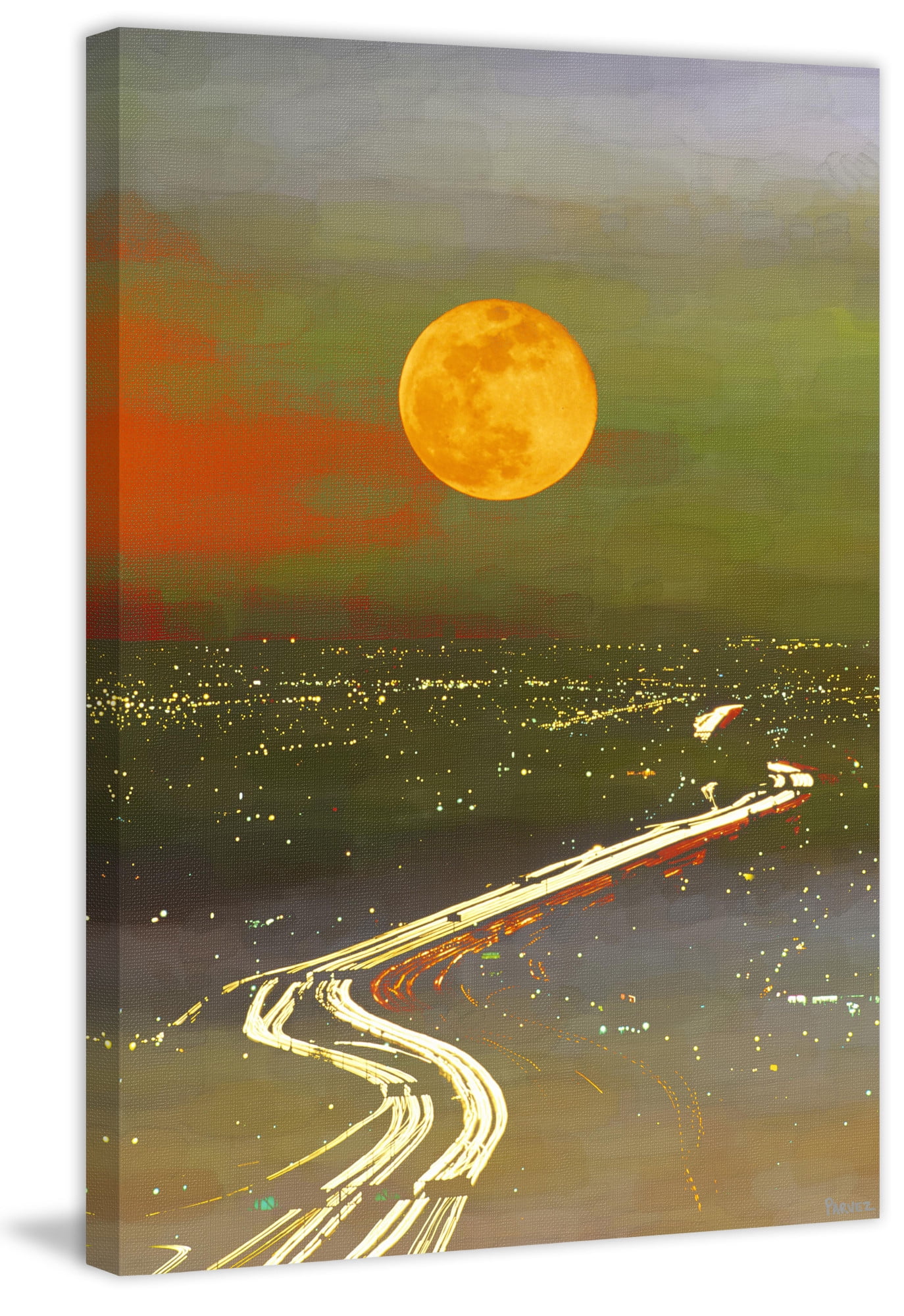 Parvez Taj "Santa Sun Current" Print on Canvas