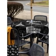 thumbnail image 5 of Outdoor Tablecloth with Umbrella Hole for Patio/Picnic/Party/Camping, Black Architecture Waterproof Table Cloth Square Cover Washable, Eiffel Tower Retro City Classical Colosseum (60"x 60"), 5 of 9