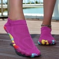 thumbnail image 5 of lnmuld Men Women Barefoot Shoes Breathable Mesh Shoes for Water Yoga Fitness Hiking Color:Purple,Size:7.5, 5 of 9