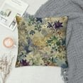 thumbnail image 2 of GOSMITH  Floral Throw Pillow Cover Vintage Art Nature Irises Flower Leaves Rectangle Pillow Cases Home Decorative Cushion Cover for Bed Sofa Purple Green, 2 of 5
