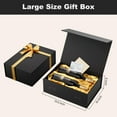 thumbnail image 3 of Large Black Gift Box with Lids: 13.5×10×5 inches Packaging with Magnetic Lid - Holds Christmas Birthdays Wedding Gifts - Ideal for Couples Friends Family (Black,pack of2), 3 of 7