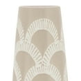 thumbnail image 6 of Beige Aztec Style Ceramic Vase - Contemporary 15" Decorative Vase for Flowers - Stylish Table Centerpiece - Home or Office Decor Table Accent - Housewarming Gift, 6 of 9