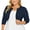 C1-Navy Blue, variant on Women's Plus Size Open Front Cropped Cardigan Wine Red 3X Lightweight Long Sleeve Bolero Shrug for Dresses