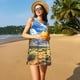 thumbnail image 3 of Balery Western Desert Cactus Vestidos de verano para mujer con estampado: vestido holgado sin mangas, vestido playero informal y cómodo para días calurosos., 3 of 7