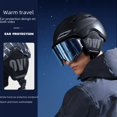 thumbnail image 2 of Casco de esquí ligero, equipo de protección anticolisión y cálido para deportes al aire libre, equipo de esquí de una o dos tablas TK03, 2 of 5