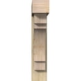 thumbnail image 2 of Ekena Millwork 8"W x 32"D x 40"H Merced Block Rough Sawn Bracket w/ Offset Brace, Douglas Fir, 2 of 25