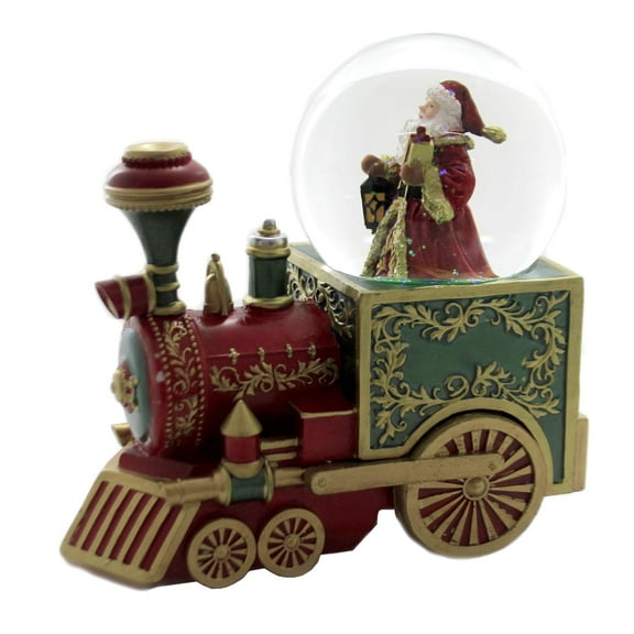 Roman Red SantaTrain Glitterdome 100mm