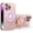 Pink, variant on Rotatable Ring Stand Case for iPhone 14 Pro Max [Compatible with Magsafe] Matte Luxury Soft Metallic Luster Design with Camera Lens Protector Slim Phone Case for Women Men,Pink