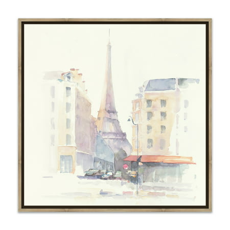 Gallery Direct Paris Morning Square Framed Printed Canvas Wall