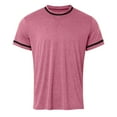 thumbnail image 4 of Mens Shirts,Mens Fashion Deep V Neck Short Sleeved T Shirt Cotton Elastic Bottoming Shirt Small Stand Up Collar In Summer,Shirts for Men,Men's T-shirts(Color:Red,Size:XL), 4 of 5