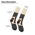thumbnail image 2 of Balery Retro Raccoon Graphic Print Calcetines novedosos Calcetines deportivos Calcetines hasta la rodilla Calcetines de algodón Calcetines originales y geniales, 2 of 6
