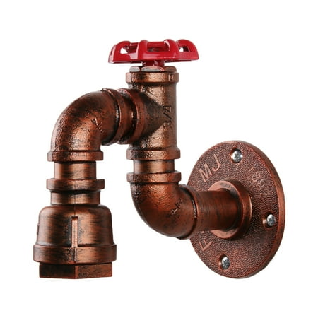 

Retro Industrial Wind Aisle Corridor Water Pipe Lamp Bedroom Bedside Wall Lamp