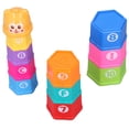 thumbnail image 2 of Tazas apilables de juguete, letras numéricas coloridas, juguetes educativos tempranos para bebés, juego de construcción para 6 meses en adelante, 2 of 9
