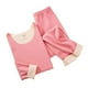 thumbnail image 1 of Qarigey Conjunto de ropa interior térmica de doble cara de lana sin costuras de cintura alta traje de lencería Unisex ropa de invierno ligera de felpa Prendas para la parte del cuerpo rosa 2 Qarigey AP013400-32, 1 of 6
