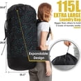 thumbnail image 3 of Mochila de lavandería Ãzhido extra grande de 115 L para la universidad, 3 of 6