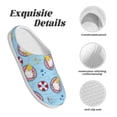 thumbnail image 5 of Fotbe Gnome On A Watermelon Mattress In The Pool Pattern Women's Fuzzy Curly Fur Memory Foam Loafer Slippers Indoor Outdoor Slippers Winter Home Shoes-46/47, 5 of 7