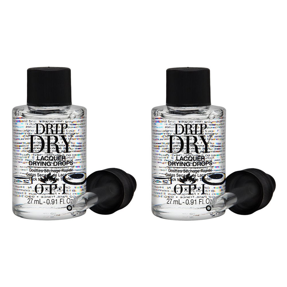 Opi Drip Dry Lacquer Drying Drops 0.91 oz/27ml with Dropper (Pack of 2