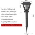 thumbnail image 2 of Lámpara LED para matar mosquitos con insecticida solar para uso en interiores y exteriores MFZFUKR CPB-US-DYP189-2, 2 of 5
