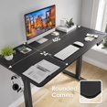 thumbnail image 3 of HomePerch Electric Standing Desk 48x24, Black Adjustable Height Sit Stand Desk with Memory Presets, Ergonomic Splice Board Workstation for Home Office and Computer Use, 3 of 12