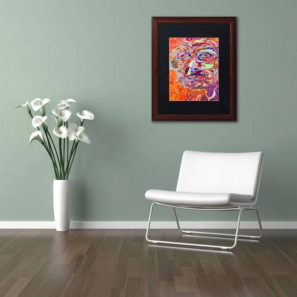 Trademark Fine Art "Chairman Of A 1966 Draft Board" Canvas Art by Josh Byer, Black Matte, Wood Frame