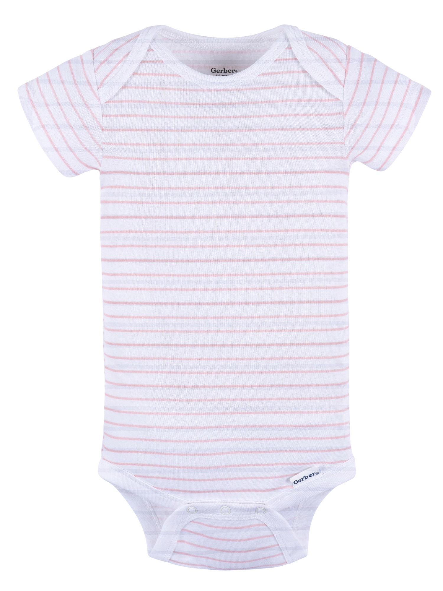 Gerber Baby Neutral Short Sleeve Onesies, 3-Pack, Sizes Newborn - 24 Months