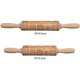 thumbnail image 2 of rodillo ram, herramienta duradera para hornear, galletas de madera maciza con bonitos diseños, grabado láser estilo parrilla europea JM  Papelería, 2 of 5