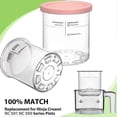 thumbnail image 4 of For Ninja Creami Deluxe Pints And Lids, 4pcs Replacement Pints And Lids Compatible With Ninja Nc501 Nc500 Series Ice Cream Maker, 4 of 5