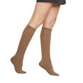 thumbnail image 4 of 3Pairs Women’s Sheer Knee Massage Socks with Reinforced Toe and Base Stay up Band (Bronze), 4 of 8