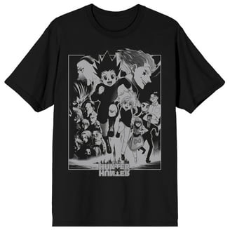 Hunter X Hunter Anime Cartoon Title Logo Black Graphic Tee- L