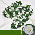 thumbnail image 3 of Artificial Rose Garland Hanging Simple Faux Rose Vine Floral Garland Decoration, 3 of 10