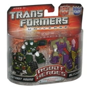 Transformers Universe Robot Heroes Autobot Hound and Blitzwing Action Figures