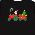 thumbnail image 4 of Inktastic Santa on Christmas Tractor Boys or Girls Long Sleeve Toddler T-Shirt, 4 of 5