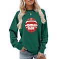 thumbnail image 2 of FNFYFH Football Sweatshirts for Women Game Day Sweatshirt Crew Neck Graphic Sweatshirts for Women, 2 of 6