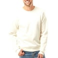 thumbnail image 3 of JERZEES Crewneck Sweatshirt | Warmth Fleece Pullover Casual Crew Sweater in Sweet Cream Heather Color 8 oz 50/50 Cotton/Polyester Comfort Sweatshirt for Men, Pack 2 Size XL, 3 of 6