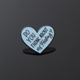 thumbnail image 2 of Brooch Pins Heart «¿Piensas en lo que siento?» Azul, 2 of 2