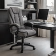 thumbnail image 1 of Silla para Oficina escritorio material LINO Transpirable ergonómica 150kg con soporte lumbar reclinable para computadora resistente Ergonomic office chair sala de juntas gerencial FOUNDATION, 1 of 8