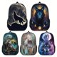 thumbnail image 2 of 1pc Mochila Con Patrón De Lobo Creativo, Mochila Con Impresión 3D De Lobo Nocturno Del Cielo, Mochila Para Estudiantes, Bolsa De Viaje De Gran Capacidad Para Niños, Niñas, Adolescentes, 2 of 4
