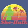 thumbnail image 2 of Boy's She-Hulk: Attorney at Law Sunset Green Hero Pull Over Hoodie Navy Blue Heather Medium, 2 of 4