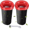 thumbnail image 1 of 2 Pcs Filter For Bosch Flexxo Serie 4 Filters Bbh32101 Bbh3zoo25 Bbh3211gb 25.2v /21.6v Replacement Filters JR2025032600933, 1 of 5