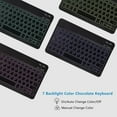 thumbnail image 3 of 7-Color Backlit Bluetooth Keyboard Folio with Pencil Holder for 11-inch iPad Air M2/M3/M4 (2024/2025/2026), iPad Air 4th & 5th Generation,Black, 3 of 8