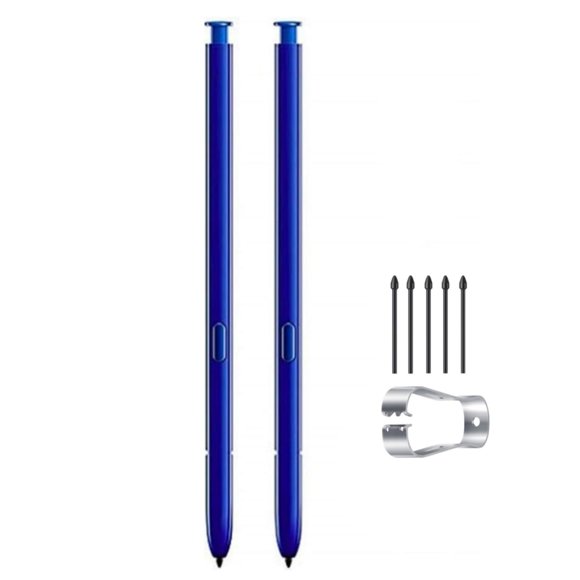 2 Bolígrafos Galaxy Note 10 S (Sin Bluetooth) De Repuesto Para Samsung Galaxy Note 10/10 Plus/10+ Note 10 Plus Stylus Pen De Repuesto + Puntas/Puntas (Azul)