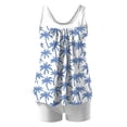 thumbnail image 5 of WRKEKC Women's Swimwear Two Piece Tankini Print Top with Boyleg Bottoms Removable Padded Cups Wireless Comfortable Beach, 5 of 5