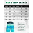 thumbnail image 6 of APTRO Mens Swim Trunks 9" Mesh Liner Quick Dry Striped Swim Shorts Bathing Suit Swimsuit Summer Beach Shorts Blue MK290 3XL, 6 of 7
