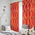 thumbnail image 5 of Blackout Kids Curtains,Red Yellow Checkered Pattern Childrens Insulated Curtains Set Of 2,Bedroom Essentials,Toddler Room Decor 52"x84", 5 of 5