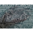 thumbnail image 4 of oneOone Cotton Cambric Teal Blue Fabric Geometric African Sewing Material Print Fabric By The Yard 56 Inch Wide, 4 of 4