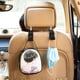 thumbnail image 5 of Juego de 4 ganchos para reposacabezas de asiento trasero de coche, para guardar cartera, bolsa de la compra y bolso, color negro, 5 of 5