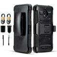 thumbnail image 1 of Value Pack and for Alcatel Insight 5005R TCL A1 Swivel Hybrid Shockproof Case Phone Case Belt Clip Holster Double Kickstands Hybrid Shock Armor Bumper Cover, 1 of 4