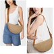 thumbnail image 2 of Womens Straw Crossbody Bag - Raffia Crescent Beach Bag, Woven Half Moon Shoulder Bag with Zip for Summer and Daily Use, 2 of 5
