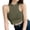 Green, variant on Women Tank Tops Half High Neck Halter Black Sleeveless Crop Tight Top Womens Camisole Black One Size